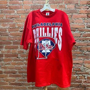 Vintage 1993 Philadelphia Phillies Red T-Shirt XL Jostens
